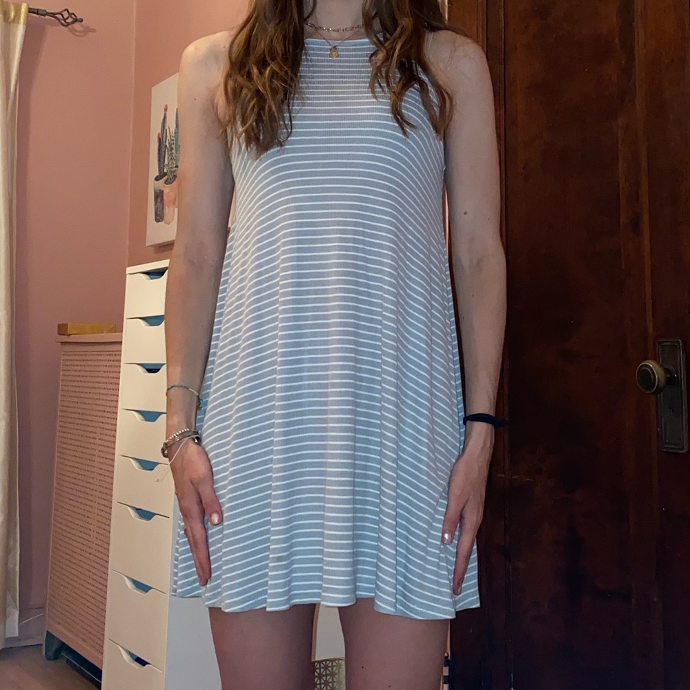 Striped mini dress